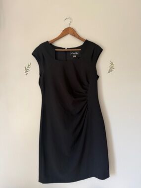 Black Cap Sleeve Sheath Dress by Chelsea Rose